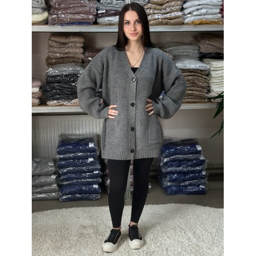 КАРДИГАН 7048 СІРИЙ