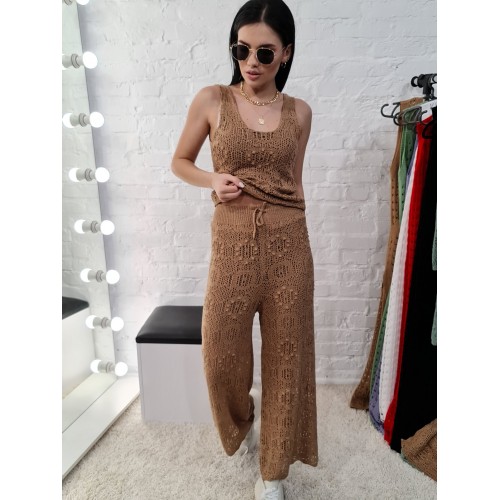 Костюм тройка 1001 цвет Карамель