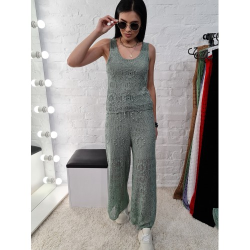 Костюм тройка 1001 цвет Мята