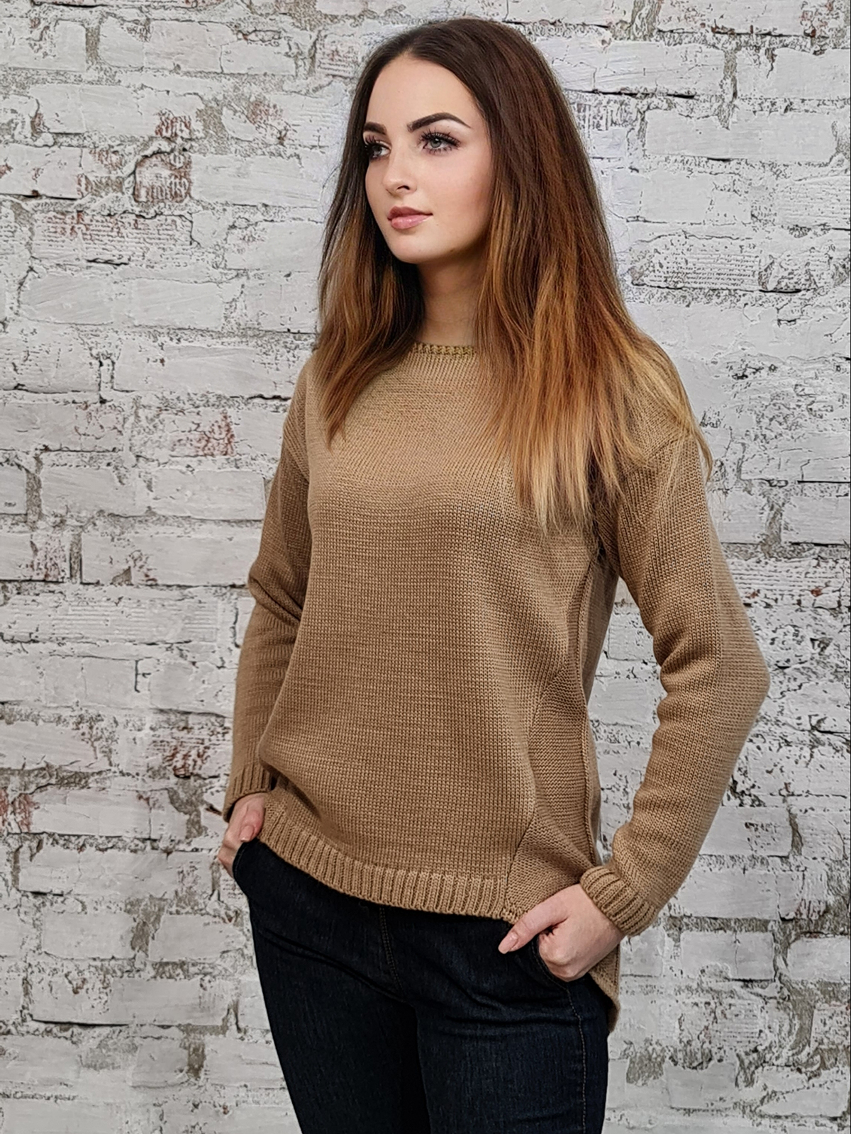  Джемпер 50510 колір  карамельний