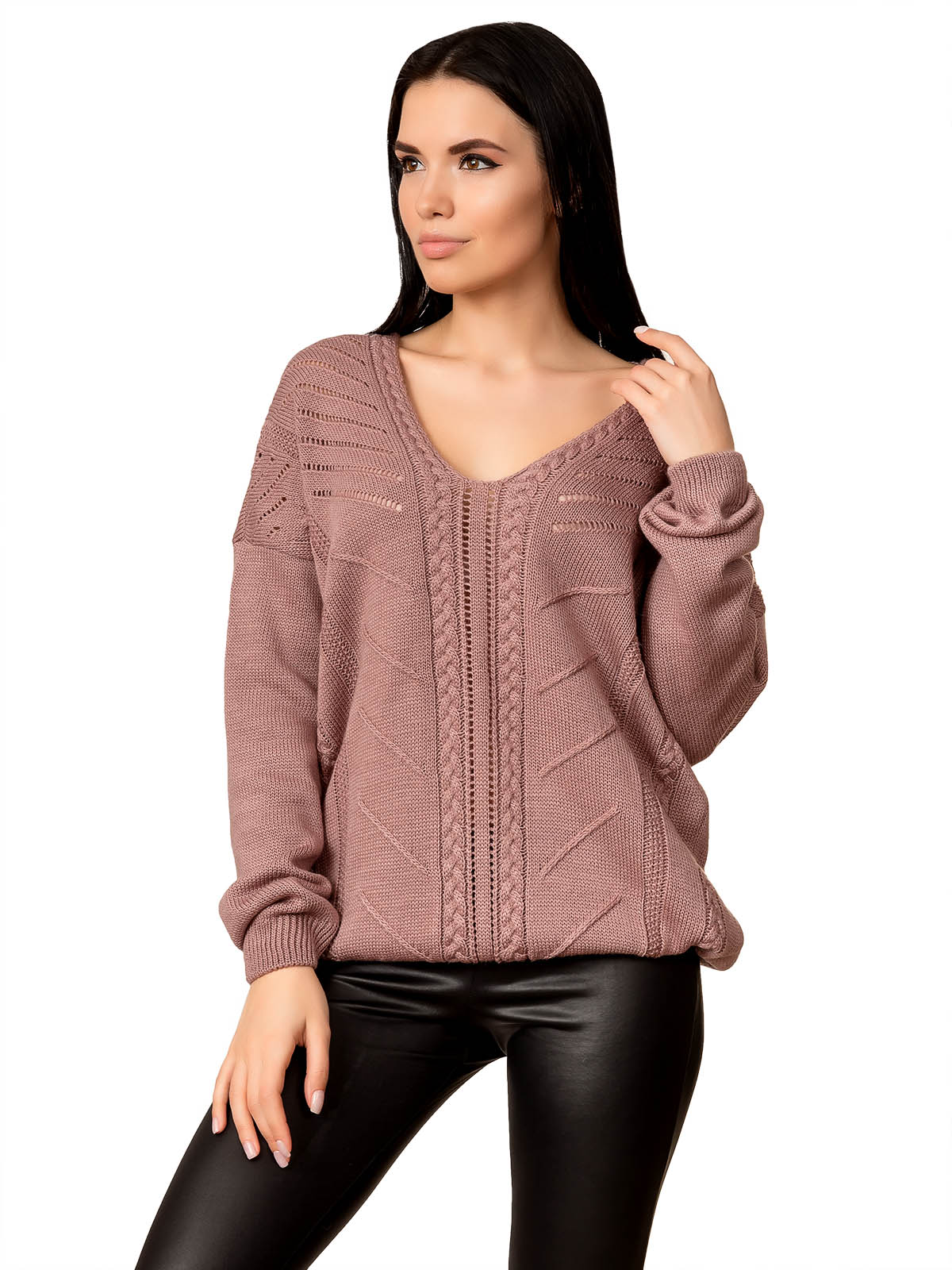 Джемпер 70522 (колір пудровий)