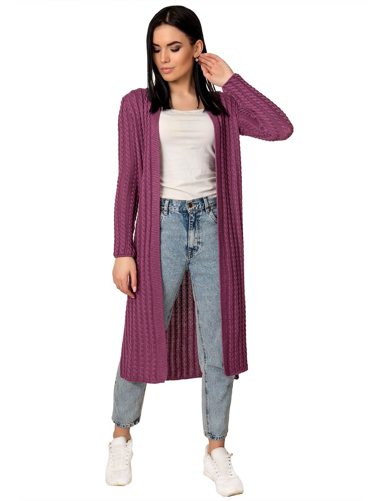 Кардиган70253(цвет Инжир)