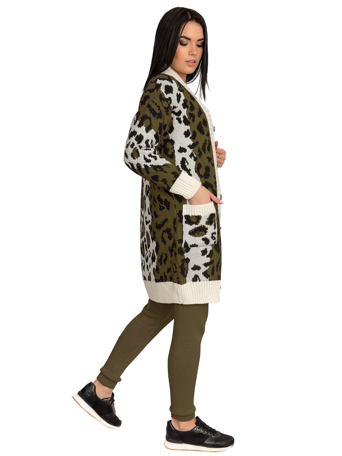 Кардиган70440(цветМолочный-Хаки)