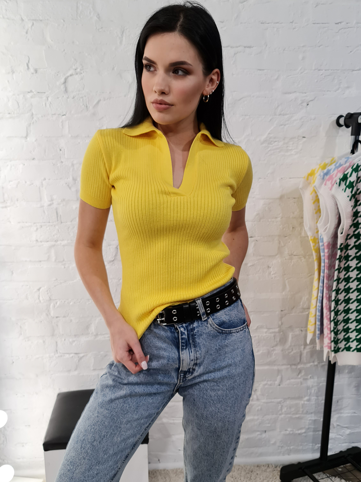 Поло 12574-1 колір жовтий