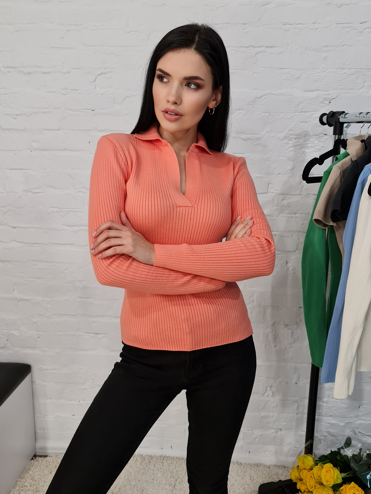 Кофта 12574 цвет Персик