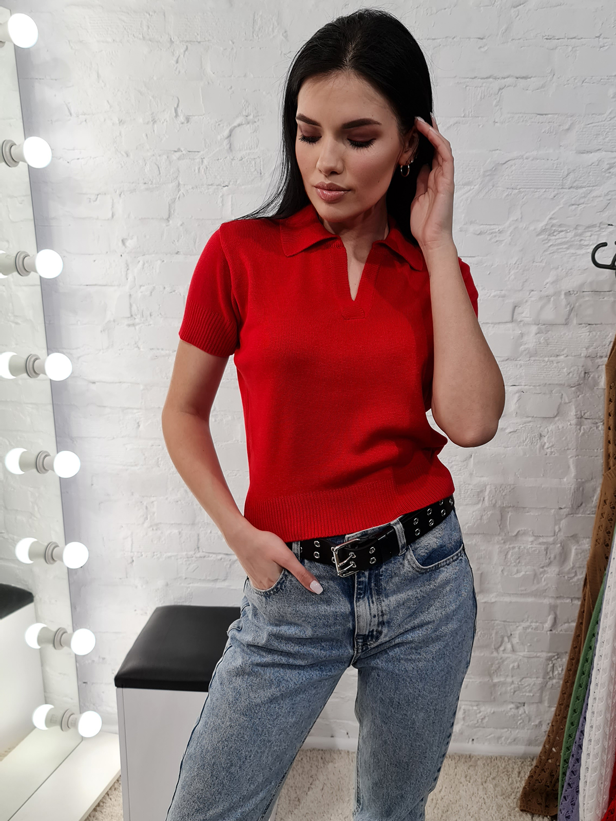 Футболка 12575-1 цвет Красный