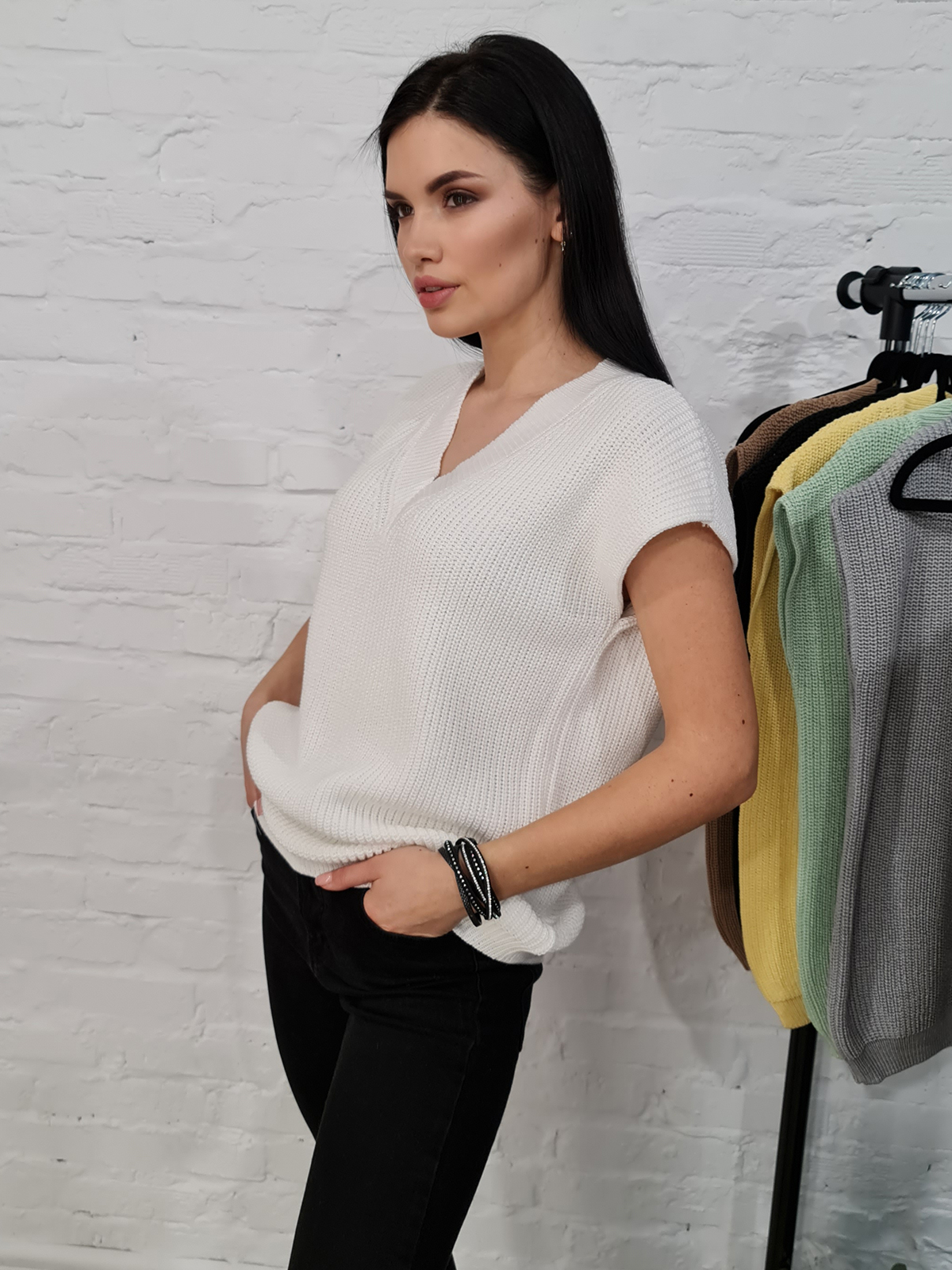 Жилетка 70571цвет Белый