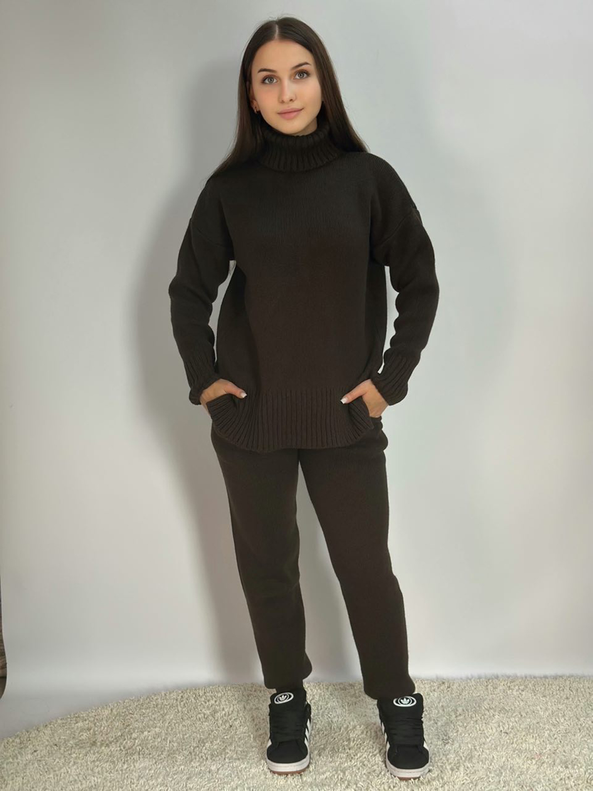 Костюм 70427 колір шоколадний